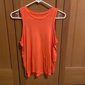 Peach colored workout tank
